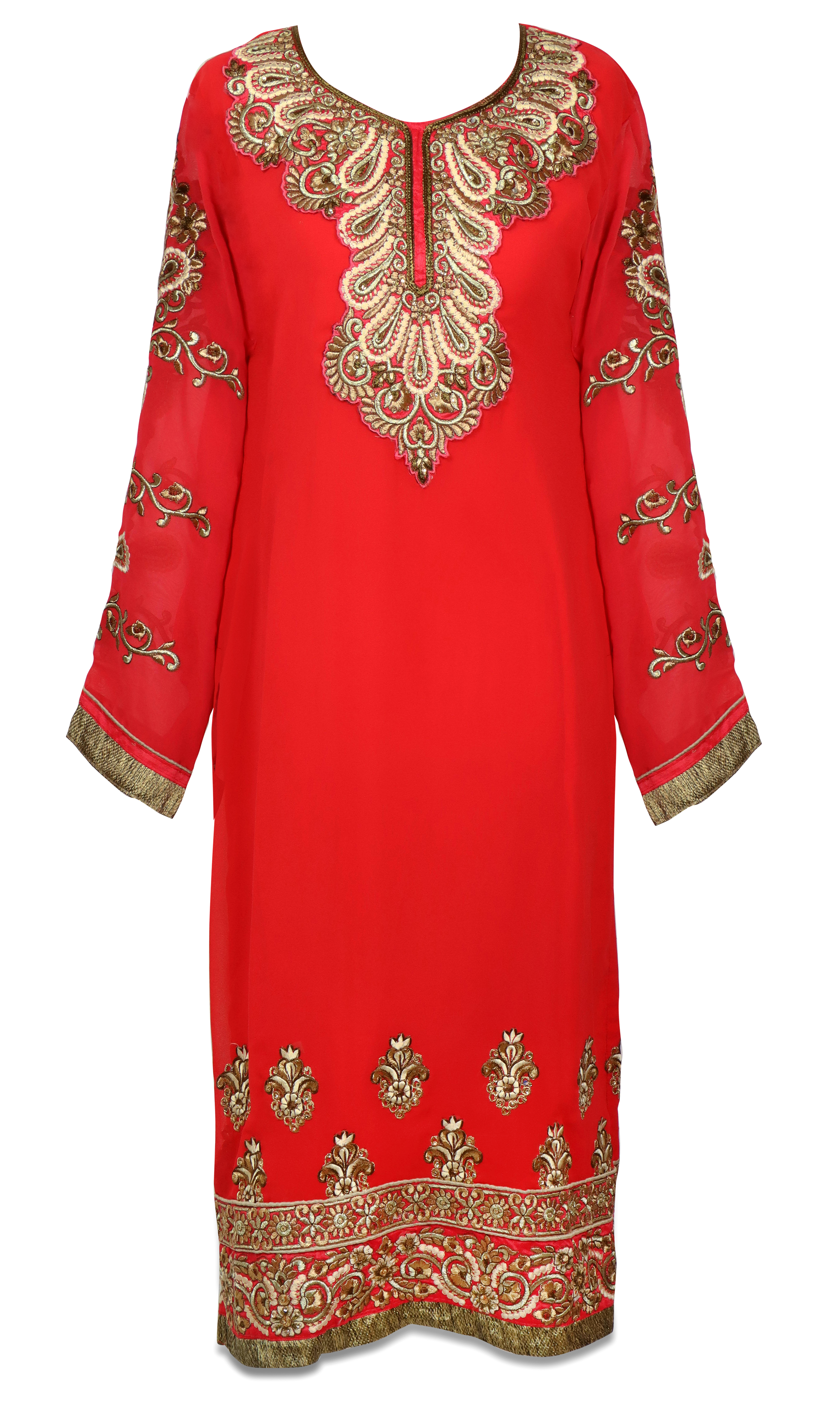 Rose Red Printed Short Kurti with Flared Palazzo and Dupatta with Red –  anokherang