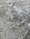 Bridal White Top and Skirt in White is perfect for Brides, Designer: Mani K Jassal